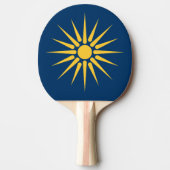 Patriotic, ping pong paddle with Flag of Macedonia 卓球ラケット (正面)