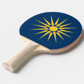 Patriotic, ping pong paddle with Flag of Macedonia 卓球ラケット (正面アングル)