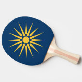 Patriotic, ping pong paddle with Flag of Macedonia 卓球ラケット (横)