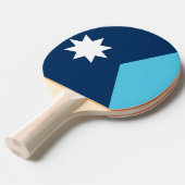 Patriotic, ping pong paddle with Flag of Minnesota 卓球ラケット (正面アングル)