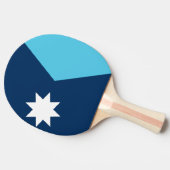 Patriotic, ping pong paddle with Flag of Minnesota 卓球ラケット (横)