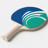 Patriotic, ping pong paddle with Flag of Ottawa 卓球ラケット (正面アングル)