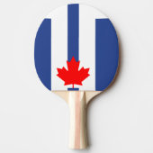 Patriotic, ping pong paddle with Flag of Toronto 卓球ラケット (正面)