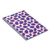 Patriotic Plaid Strawberry ノートブック (右側)