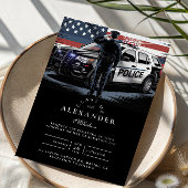 Patriotic Police Officer Graduation 招待状