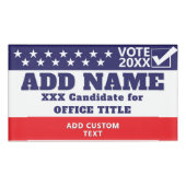 Patriotic Political 2026 Campaign Candidate Custom 名札 (正面)