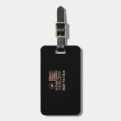 Patriotic Politics Protest No Kings In America ラゲッジタグ (正面縦)