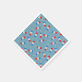 Patriotic Popsicles Paper Napkins スタンダードカクテルナプキン (角)