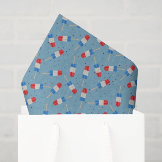 Patriotic Popsicles Tissue Paper 薄葉紙 (ギフトバッグ)