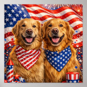 Patriotic Print, Value Poster Paper (Semi-Gloss) ポスター (正面)