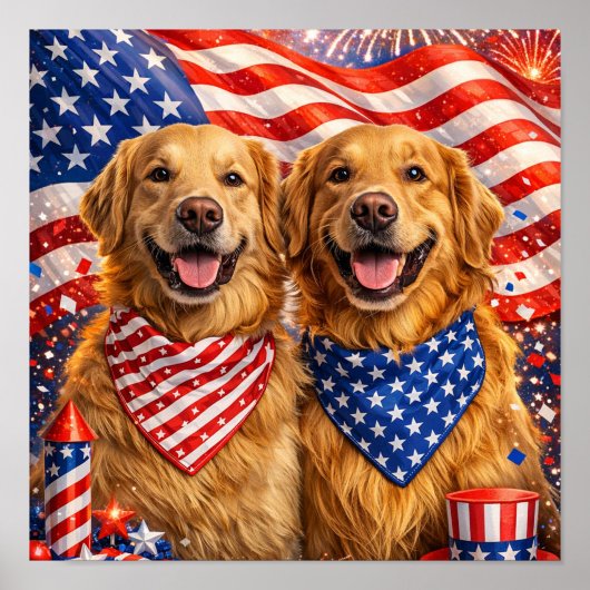 Patriotic Print, Value Poster Paper (Semi-Gloss) ポスター