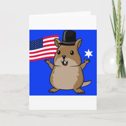 Patriotic Quokka カード (正面)