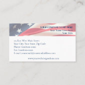 Patriotic Real Estate with House and Keys 名刺 (裏面)