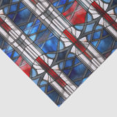 Patriotic Red Blue Stained Glass  薄葉紙 (詳細)