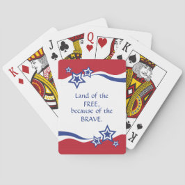 Patriotic Red, White & Blue トランプ