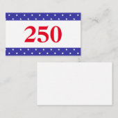 Patriotic Red White & Blue 250 名刺 (正面/裏面)