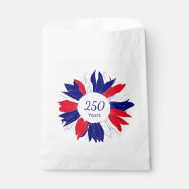 Patriotic Red White Blue Floral 4th of July Party  フェイバーバッグ