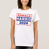 Patriotic Red、White、Blue Kamala Harris 2024 Tシャツ (正面)