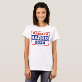 Patriotic Red、White、Blue Kamala Harris 2024 Tシャツ (正面フル)