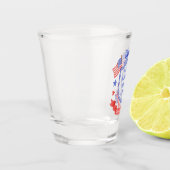 Patriotic Red White & I Do Bridal Shower ショットグラス (左)