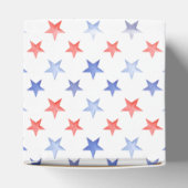 Patriotic Red White & I Do Monogram Bridal Shower フェイバーボックス (上部)