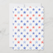 Patriotic Red White & I Do Monogram Bridal Shower 招待状 (裏面)