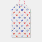 Patriotic Red White & I Do Monogram Wedding ギフトタグ (裏面)