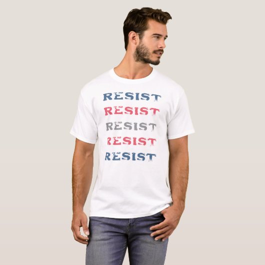 Patriotic Resist Political Tee Tシャツ (正面フル)