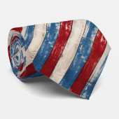 Patriotic Rustic Wood Planks ネクタイ (ロール)