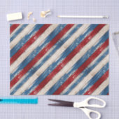 Patriotic Rustic Wood Planks 薄葉紙 (クラフト)