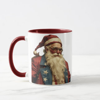 Patriotic Santa Clause マグカップ