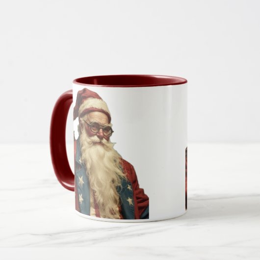 Patriotic Santa Clause マグカップ (正面左)