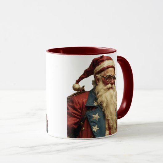 Patriotic Santa Clause マグカップ (正面右)
