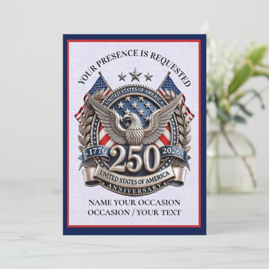 Patriotic Semiquincentennial 招待状 (スタンド正面)