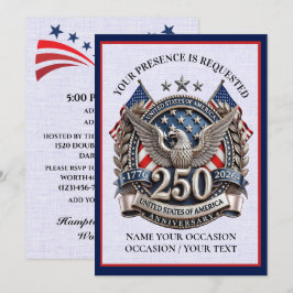 Patriotic Semiquincentennial 招待状