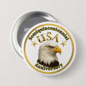 Patriotic Semiquincentennial Anniversary of USA  缶バッジ (正面&裏面)