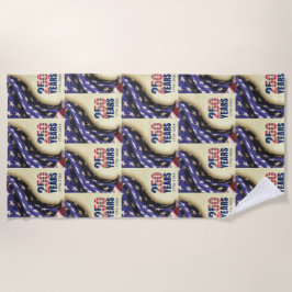 Patriotic Semiquincentennial USA 250th July 4th ビーチタオル