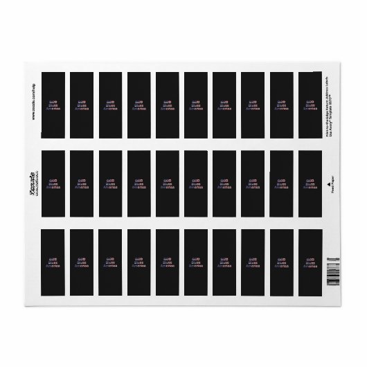 Patriotic Sentinel Return Address Labels - Bold ラベル (フルシート)