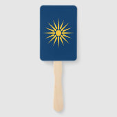 Patriotic set of hand fans with flag of Macedonia ハンドファン (裏面)