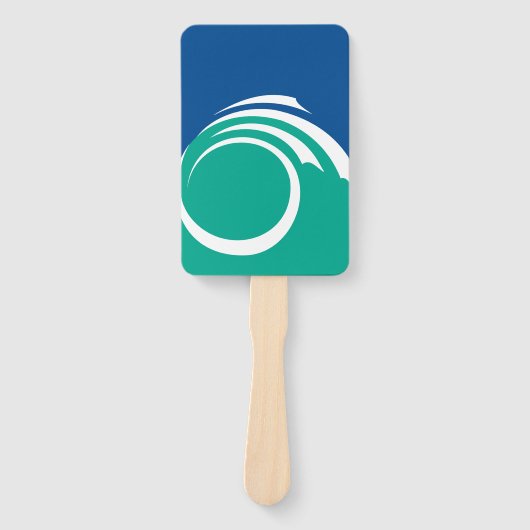 Patriotic set of hand fans with flag of Ottawa ハンドファン (正面)