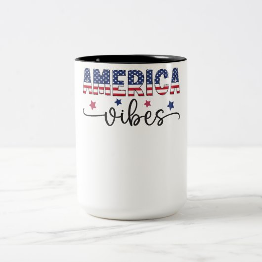 patriotic shirt america shirt 4th of july  ツートーンマグカップ (中央)