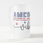 patriotic shirt america shirt 4th of july  フロストグラスビールジョッキ (正面左)