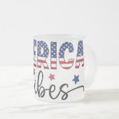 patriotic shirt america shirt 4th of july フロストグラスマグカップ (正面右)