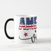 patriotic shirt america shirt 4th of july モーフィングマグカップ (左)