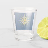 Patriotic shot glass with flag of Macedonia ショットグラス (裏面)