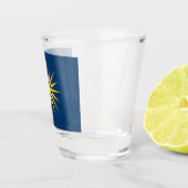 Patriotic shot glass with flag of Macedonia ショットグラス (右)