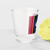 Patriotic shot glass with flag of Mississippi ショットグラス (左)