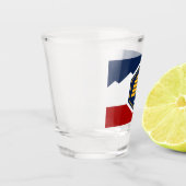 Patriotic shot glass with flag of Utah, USA ショットグラス (左)