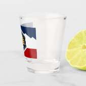 Patriotic shot glass with flag of Utah, USA ショットグラス (右)