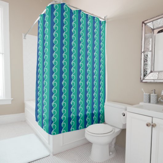 Patriotic Shower Curtain with Flag of Ottawa シャワーカーテン (インサイチュ)